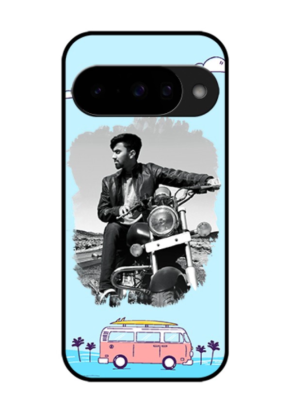 Google Pixel 10 5G Custom Glass Phone Case - Travel & Adventure Design