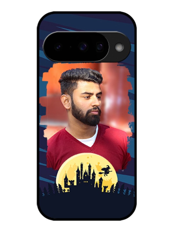 Custom Google Pixel 10 5G Custom Glass Phone Case - Halloween Witch Design