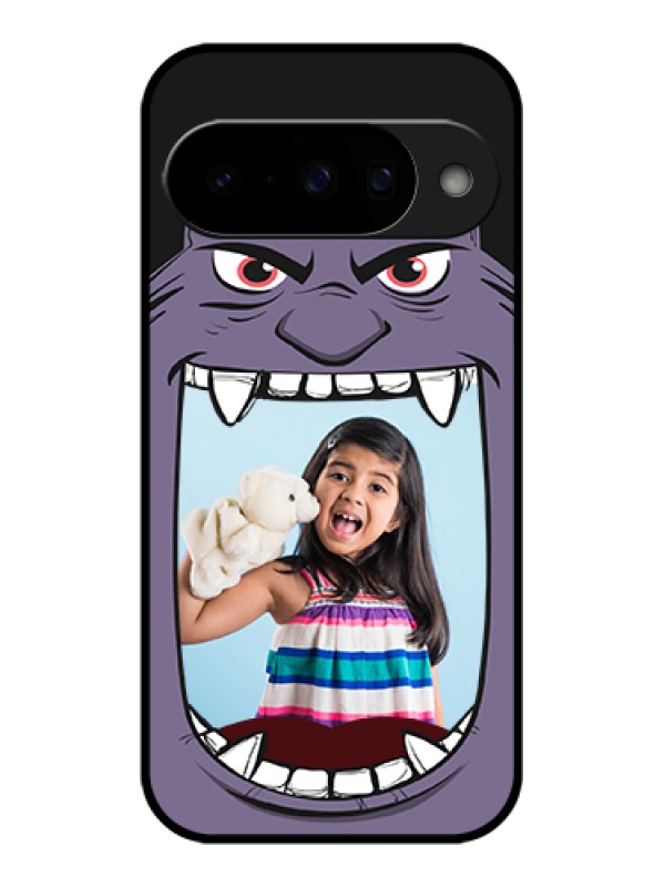 Custom Google Pixel 10 5G Custom Glass Phone Case - Angry Monster Design