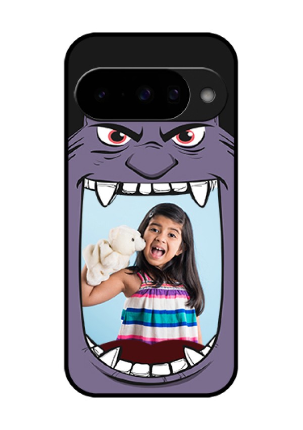 Google Pixel 10 5G Custom Glass Phone Case - Angry Monster Design