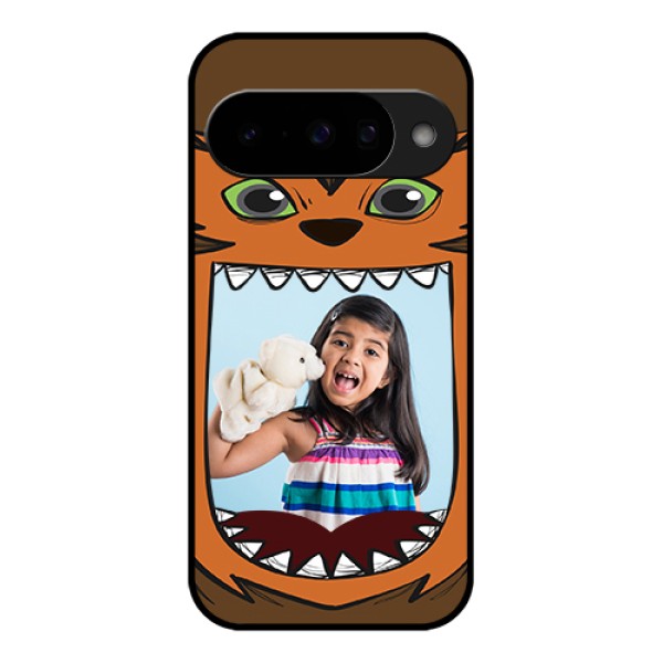 Google Pixel 10 5G Custom Glass Phone Case - Owl Monster Back Case Design