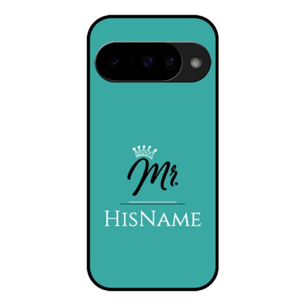 Google Pixel 10 5G Custom Glass Phone Case - Mr With Name Design