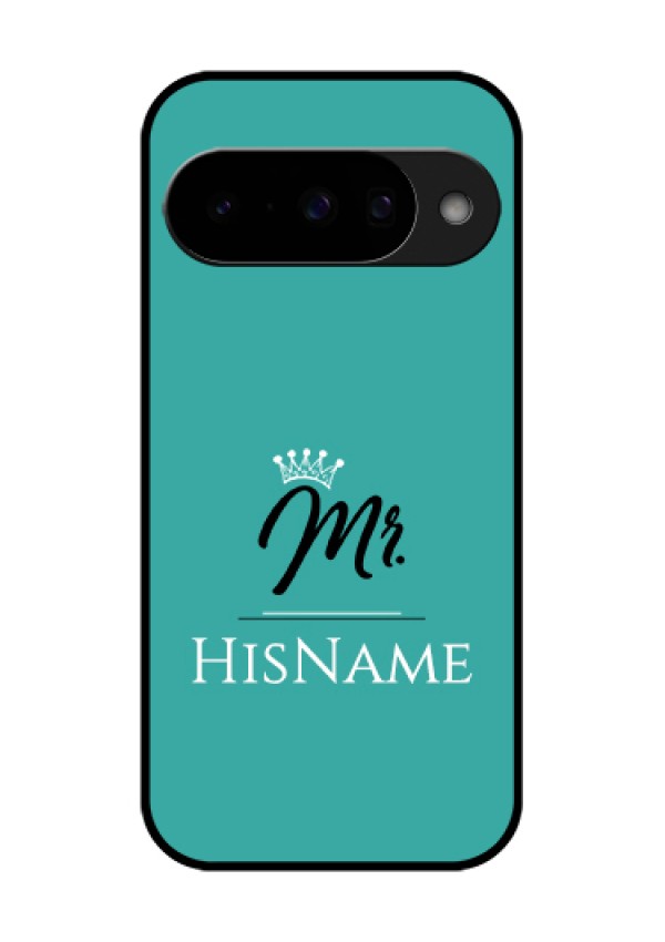 Google Pixel 10 5G Custom Glass Phone Case - Mr With Name Design