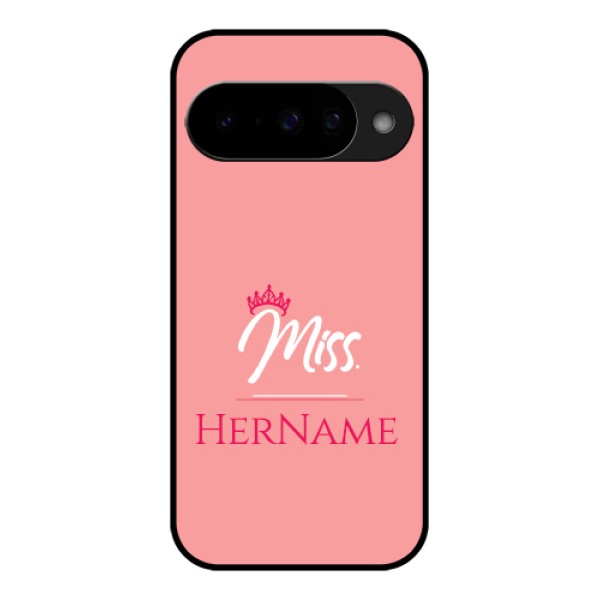 Google Pixel 10 5G Custom Glass Phone Case - Mrs With Name Design