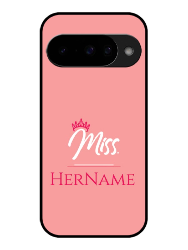 Custom Google Pixel 10 5G Custom Glass Phone Case - Mrs With Name Design