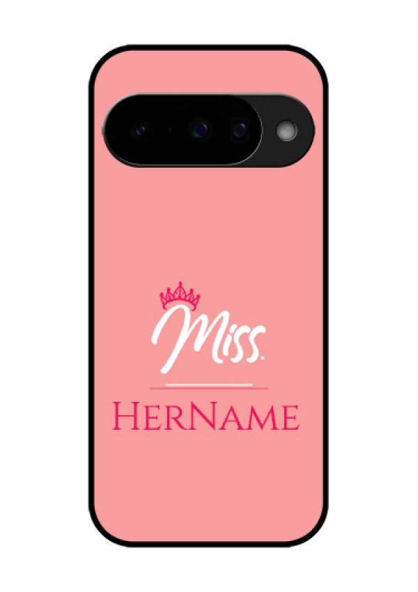 Google Pixel 10 5G Custom Glass Phone Case - Mrs With Name Design