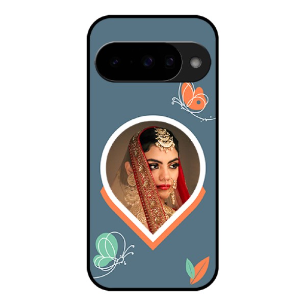 Google Pixel 10 5G Custom Glass Phone Case - Droplet Butterflies Design