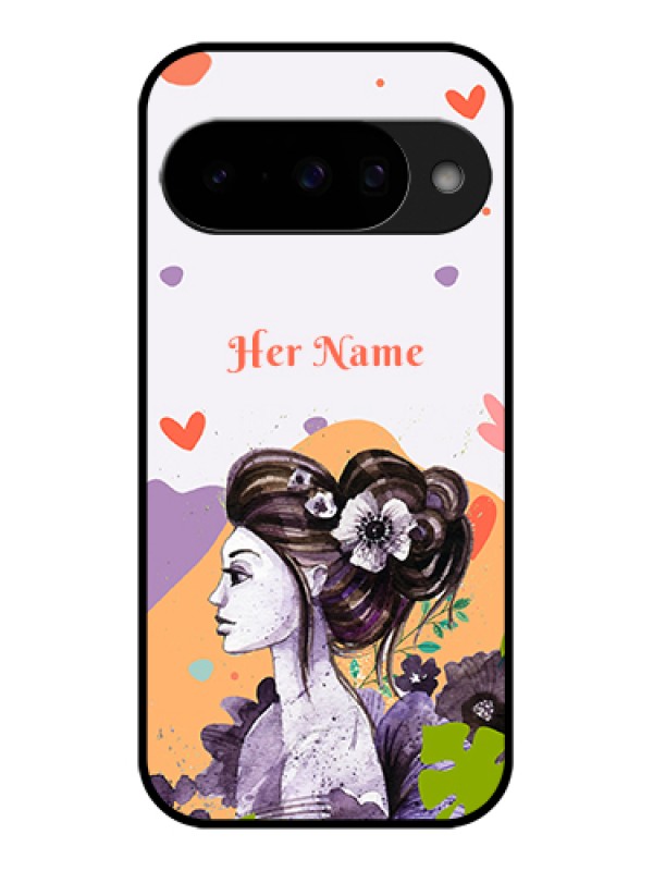 Custom Google Pixel 10 5G Custom Glass Phone Case - Woman And Nature Design