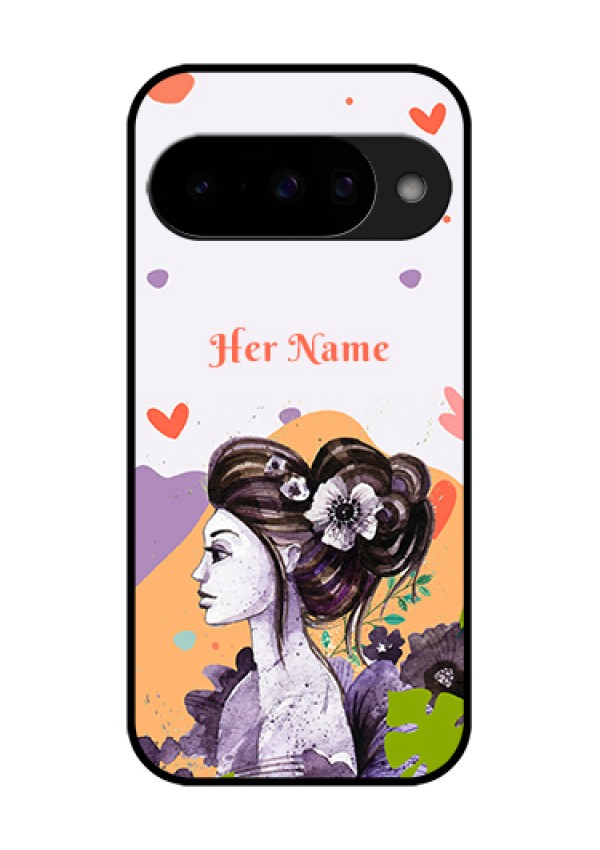 Google Pixel 10 5G Custom Glass Phone Case - Woman And Nature Design