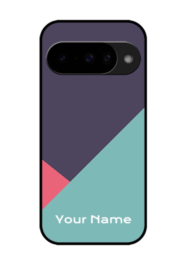Google Pixel 10 5G Custom Glass Phone Case - Tri Color Abstract Design