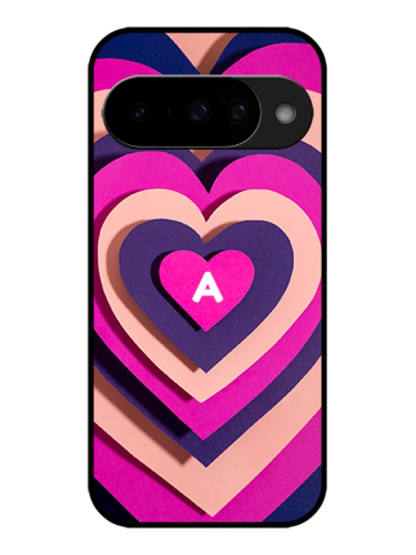 Custom Google Pixel 10 5G Custom Glass Phone Case - Cute Heart Pattern Design