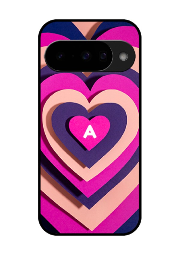 Google Pixel 10 5G Custom Glass Phone Case - Cute Heart Pattern Design