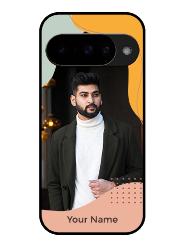 Custom Google Pixel 10 5G Custom Glass Phone Case - Tri - Coloured Overlay Design
