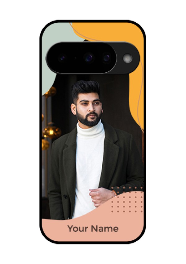 Google Pixel 10 5G Custom Glass Phone Case - Tri - Coloured Overlay Design