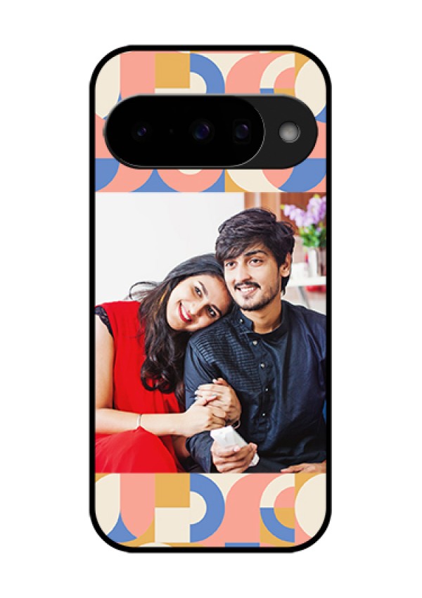 Google Pixel 10 5G Custom Glass Phone Case - Semi - Circle Maze Pattern Design