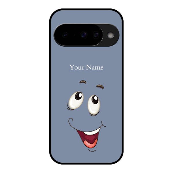 Google Pixel 10 5G Custom Glass Phone Case - Laughing Cartoon Face Design