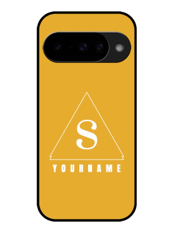 Custom Google Pixel 10 5G Custom Glass Phone Case - Simple Triangle Design