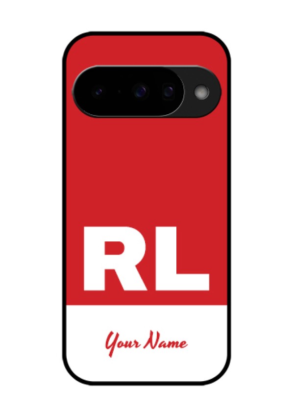 Google Pixel 10 5G Custom Glass Phone Case - Dual Tone Custom Text Design
