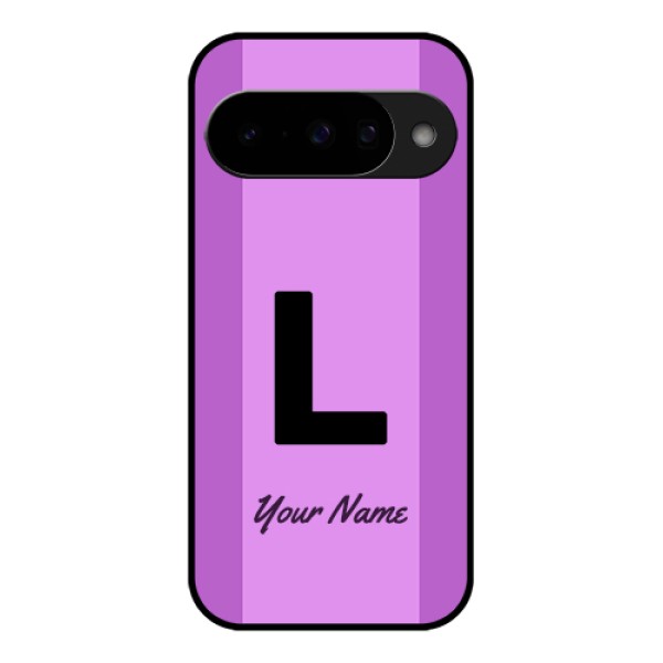 Google Pixel 10 5G Custom Glass Phone Case - Tricolor Custom Text Design