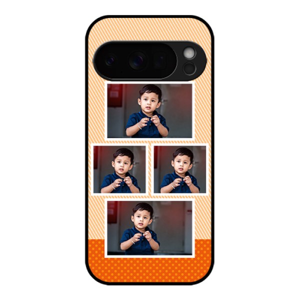 Google Pixel 10 Pro 5G Custom Glass Phone Case - Bulk Photos Upload Design