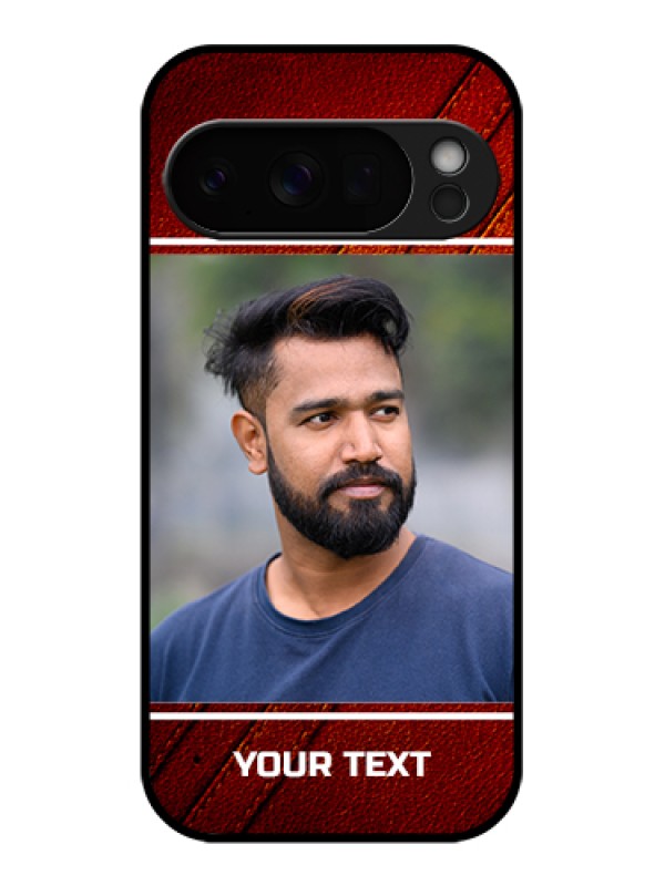 Custom Google Pixel 10 Pro 5G Custom Glass Phone Case - Leather Phone Case Design