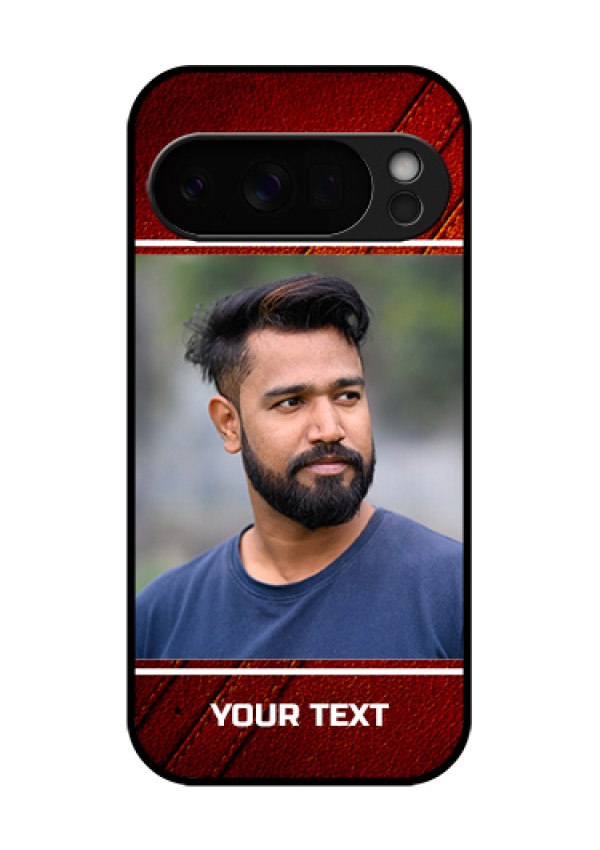 Google Pixel 10 Pro 5G Custom Glass Phone Case - Leather Phone Case Design