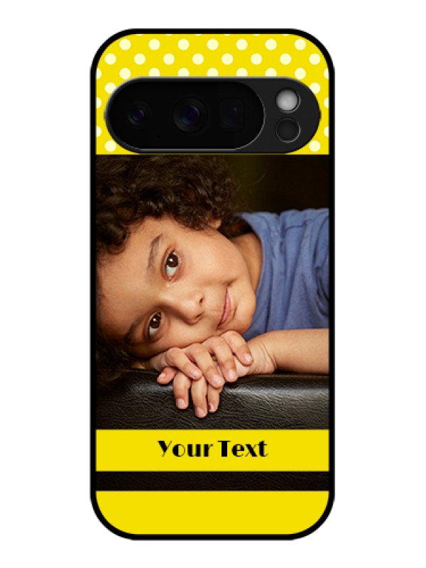 Custom Google Pixel 10 Pro 5G Custom Glass Phone Case - Bright Yellow Case Design