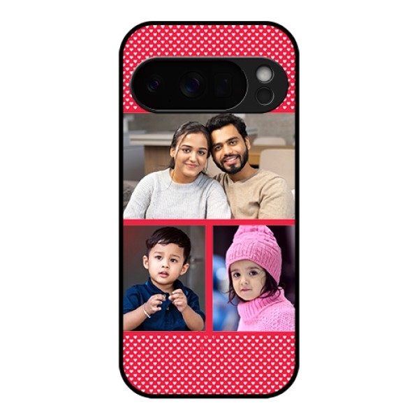 Google Pixel 10 Pro 5G Custom Glass Phone Case - Bulk Photo Upload Design