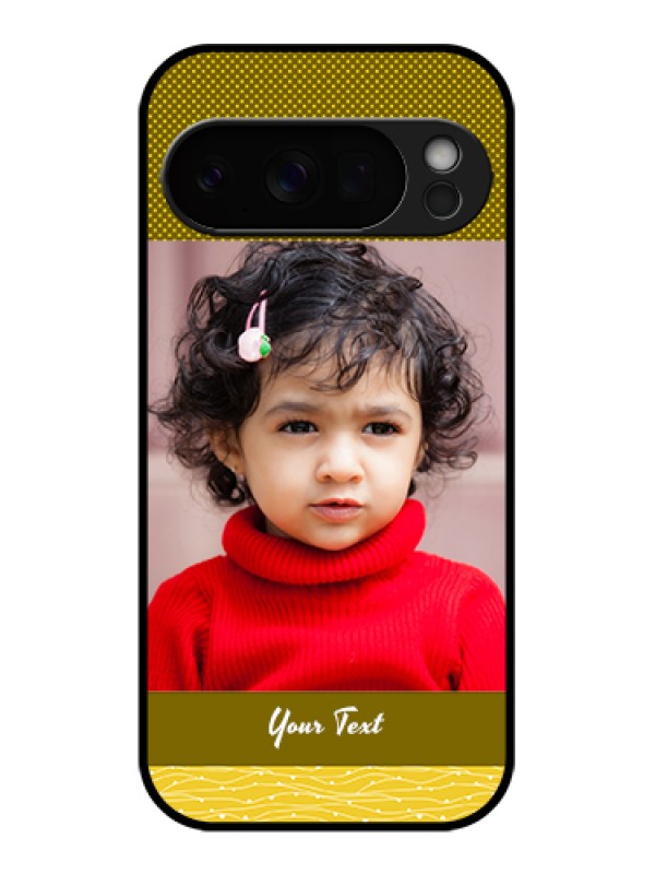 Custom Google Pixel 10 Pro 5G Custom Glass Phone Case - Simple Green Color Design