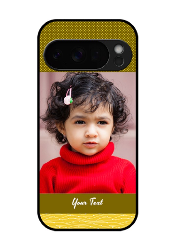 Google Pixel 10 Pro 5G Custom Glass Phone Case - Simple Green Color Design