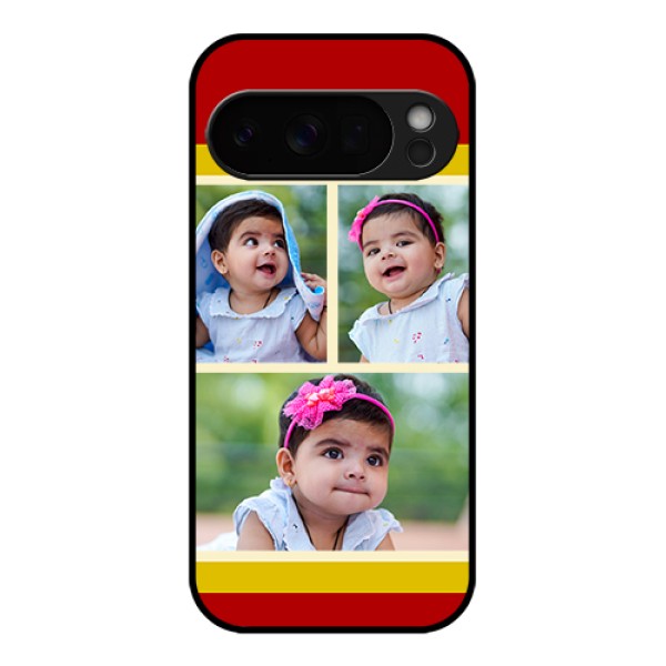Google Pixel 10 Pro 5G Custom Glass Phone Case - Multiple Pic Upload Design