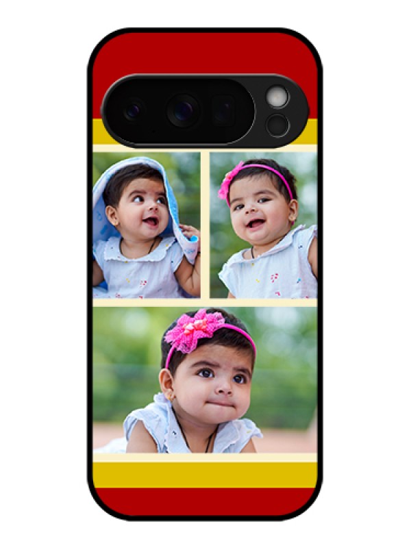 Custom Google Pixel 10 Pro 5G Custom Glass Phone Case - Multiple Pic Upload Design