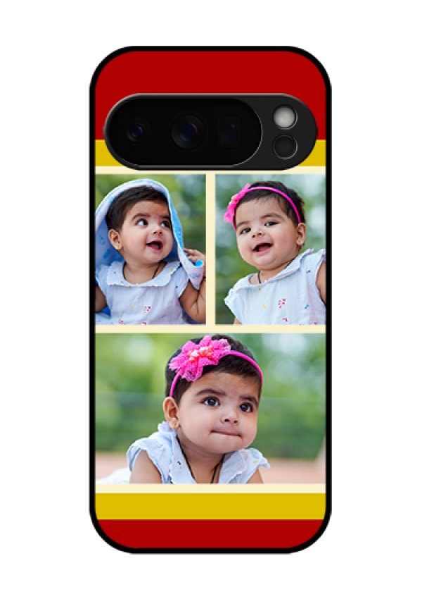Google Pixel 10 Pro 5G Custom Glass Phone Case - Multiple Pic Upload Design