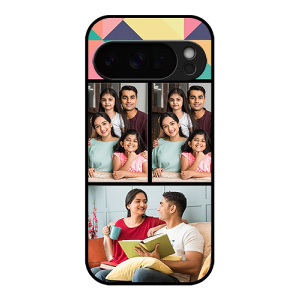 Google Pixel 10 Pro 5G Custom Glass Phone Case - Bulk Pic Upload Design