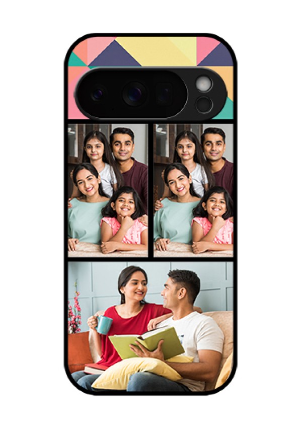 Google Pixel 10 Pro 5G Custom Glass Phone Case - Bulk Pic Upload Design