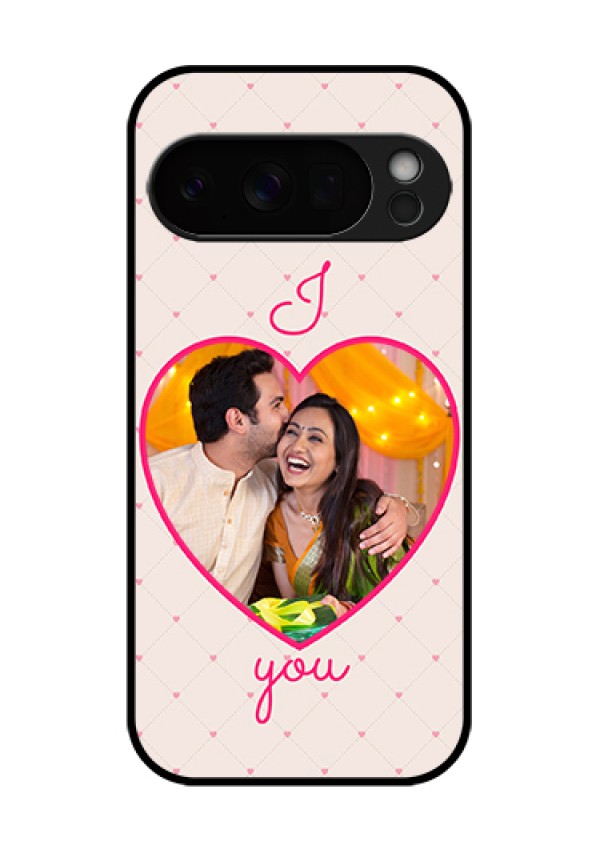 Google Pixel 10 Pro 5G Custom Glass Phone Case - Heart Shape Design