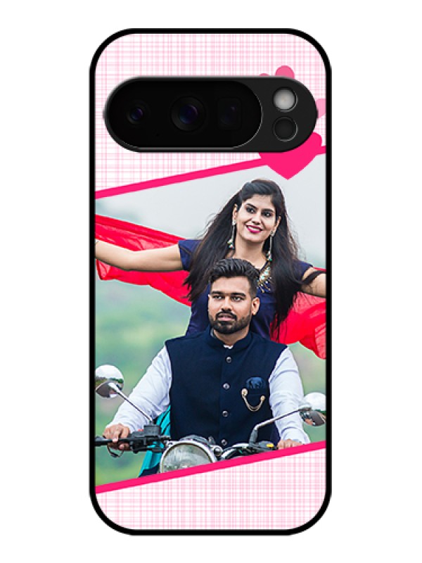 Custom Google Pixel 10 Pro 5G Custom Glass Phone Case - Love Shape Heart Design