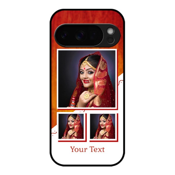 Google Pixel 10 Pro 5G Custom Glass Phone Case - Wedding Memories Design
