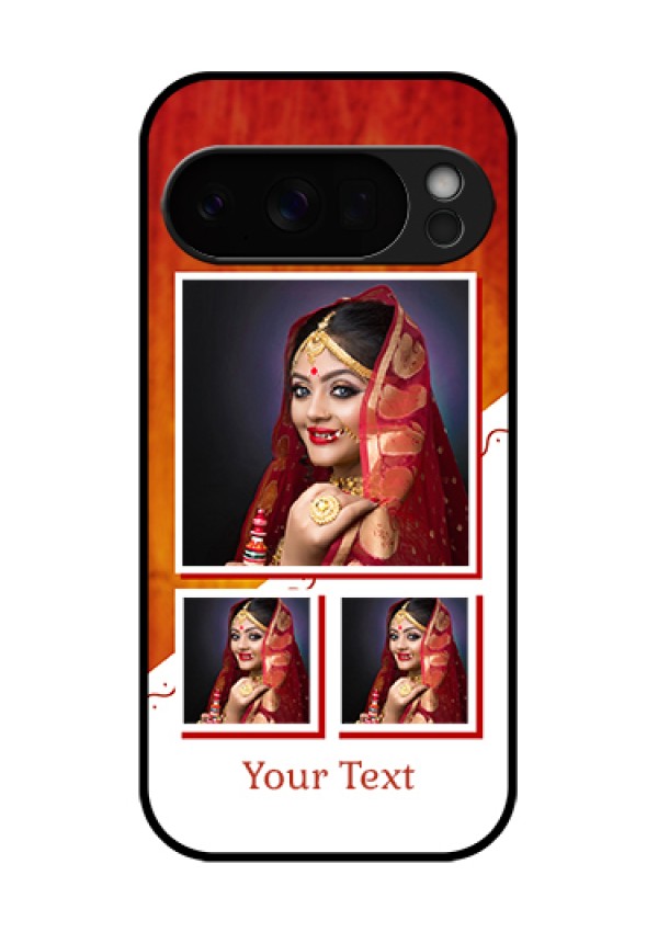Google Pixel 10 Pro 5G Custom Glass Phone Case - Wedding Memories Design