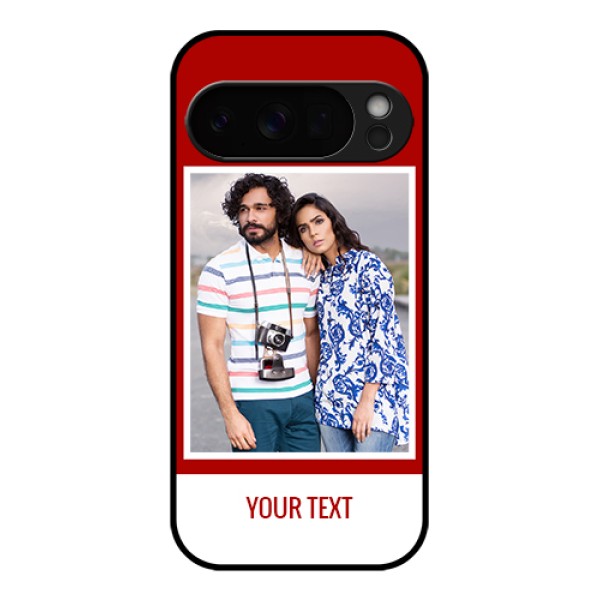 Google Pixel 10 Pro 5G Custom Glass Phone Case - Red Color Design