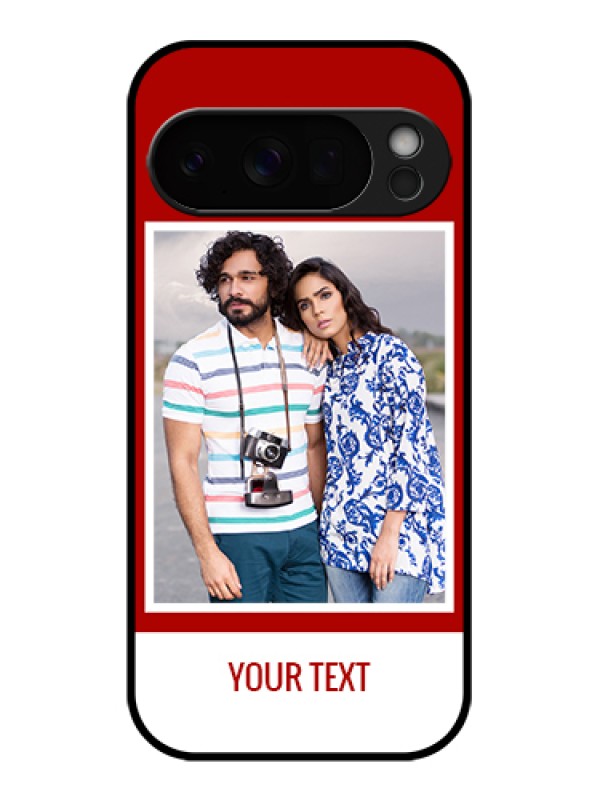 Custom Google Pixel 10 Pro 5G Custom Glass Phone Case - Red Color Design