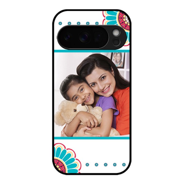 Google Pixel 10 Pro 5G Custom Glass Phone Case - Flower Design