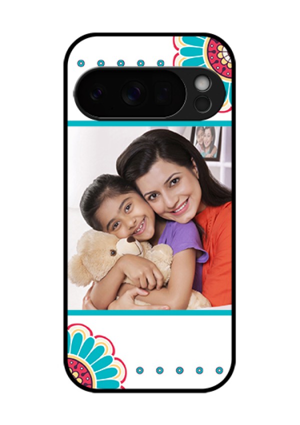 Google Pixel 10 Pro 5G Custom Glass Phone Case - Flower Design