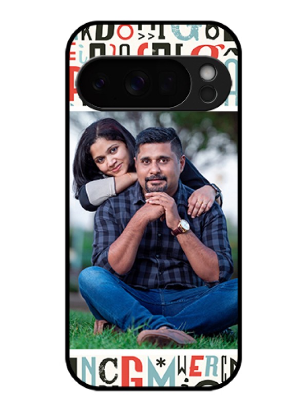 Custom Google Pixel 10 Pro 5G Custom Glass Phone Case - Alphabet Design