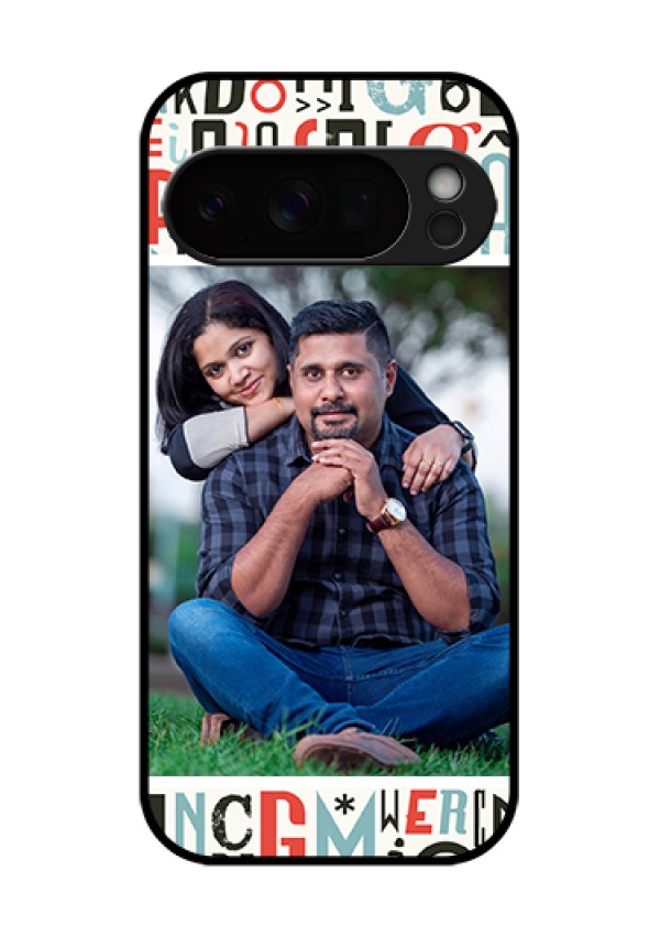 Google Pixel 10 Pro 5G Custom Glass Phone Case - Alphabet Design