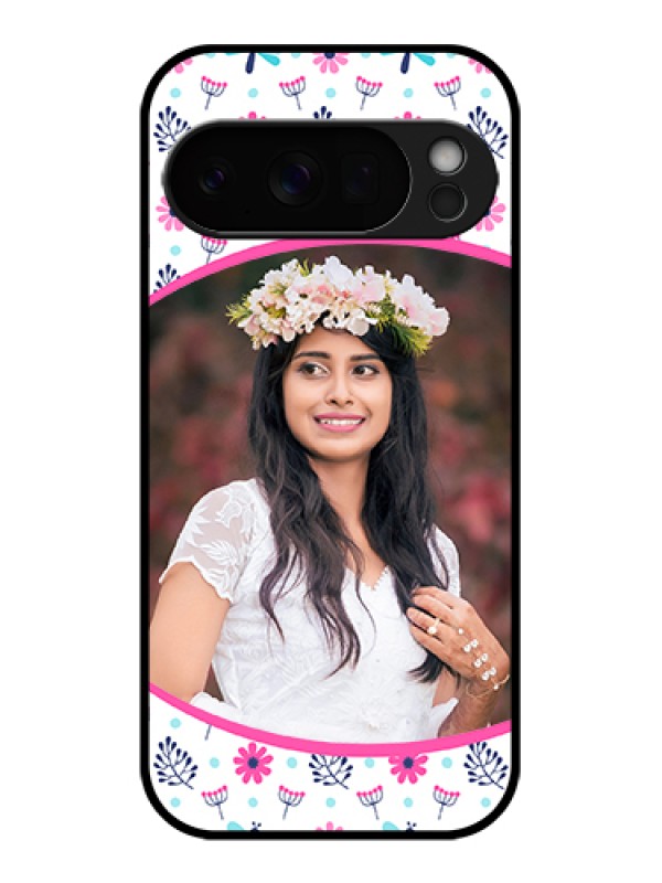Custom Google Pixel 10 Pro 5G Custom Glass Phone Case - Colorful Flower Design