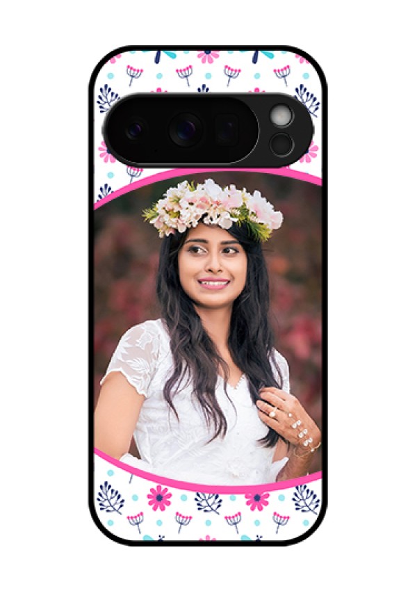 Google Pixel 10 Pro 5G Custom Glass Phone Case - Colorful Flower Design