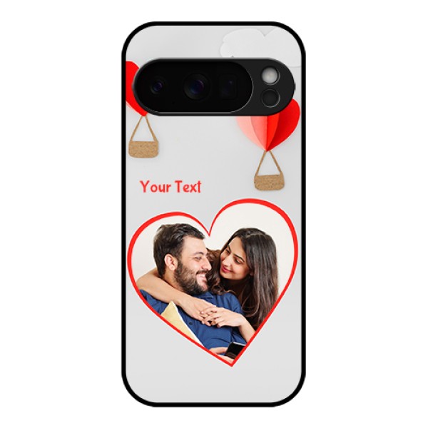 Google Pixel 10 Pro 5G Custom Glass Phone Case - Parachute Love Design