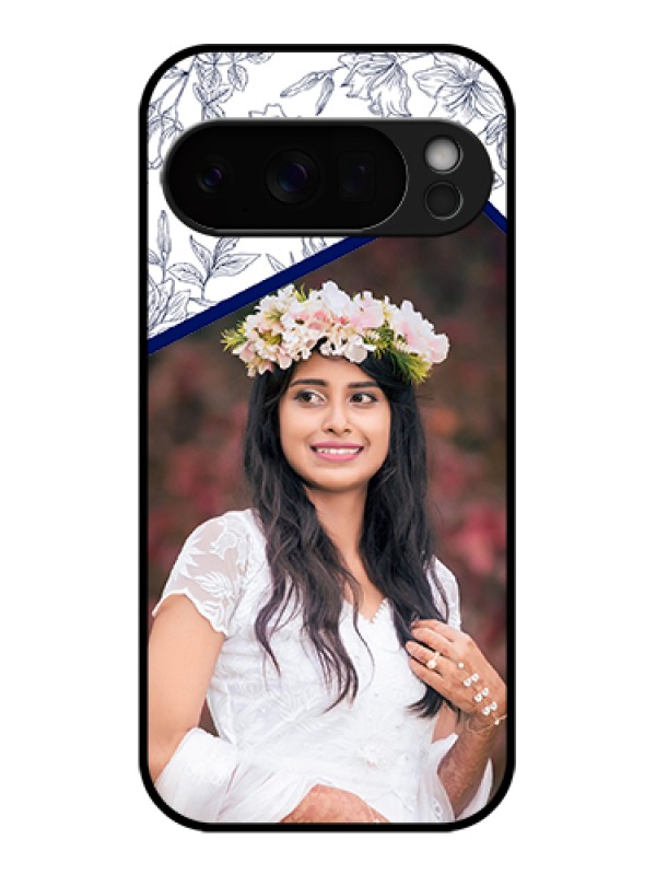 Custom Google Pixel 10 Pro 5G Custom Glass Phone Case - Classy Floral Design
