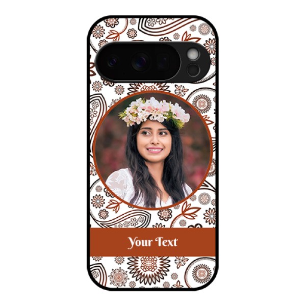 Google Pixel 10 Pro 5G Custom Glass Phone Case - Abstract Flower Design
